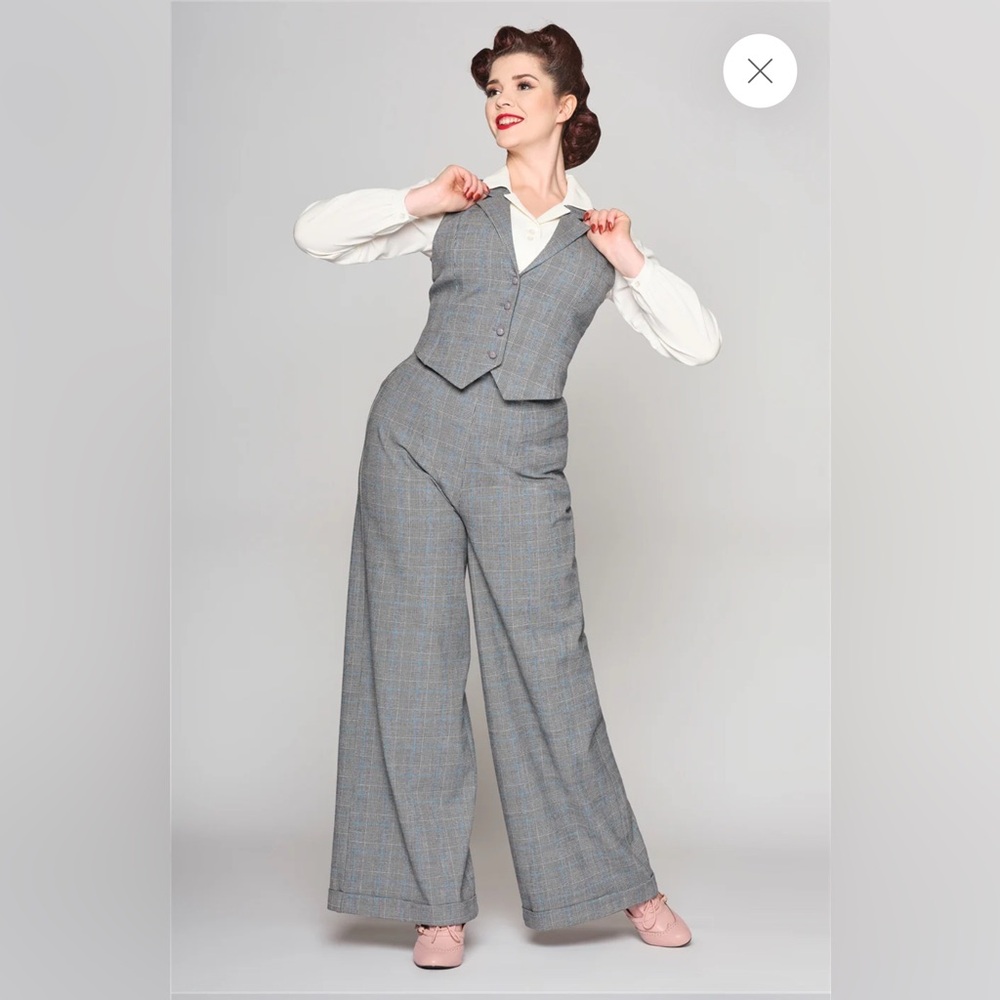 Gerilynn Prince of Wales Trousers - Picture 2 of 10